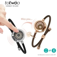 TOTWOO Long Distance Touch Bracelets for Couples ,Light up&Vibration Relationship Gifts for Lovers Smart Jewelry Love Bracelets 1