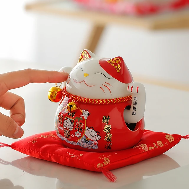 5 pouces-chanceux Cat-3 Maneki Neko – chat porte-bonheur japonais