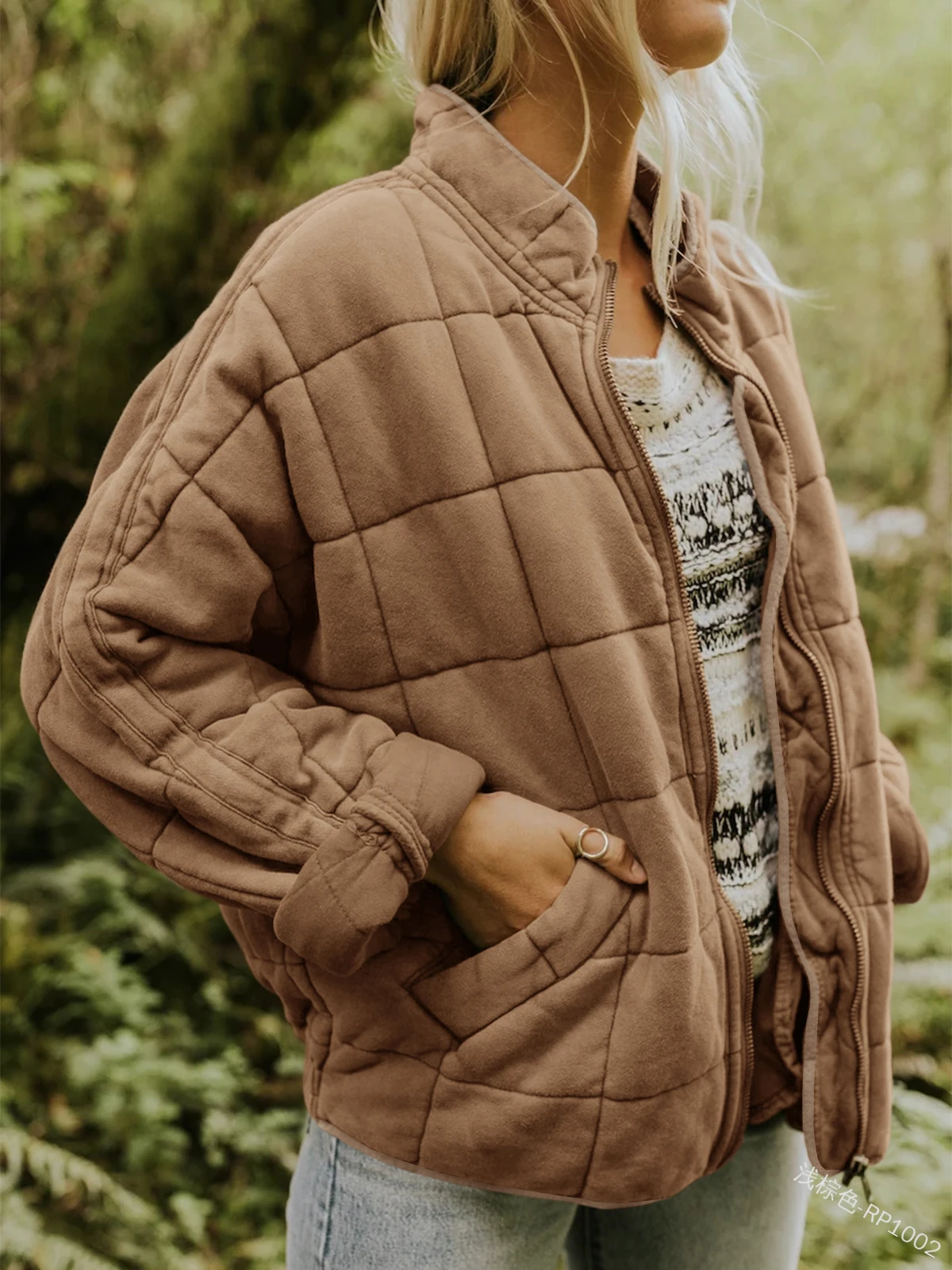 mulheres outono inverno quente acolchoado jaquetas cor 01