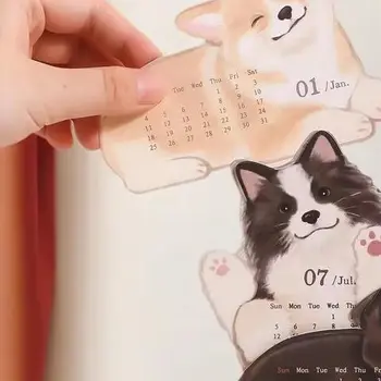 Calendario da tavolo annuale per la pianificazione: agenda da parete per decorazioni per l'home office con la settimana dell'anno e il mese nell'abbaglianza
