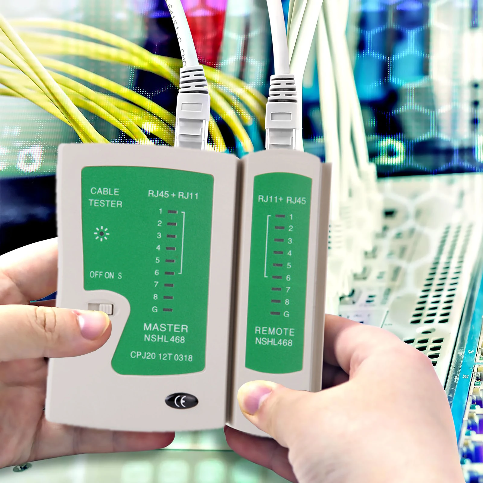 Network Ethernet Cable Tester for LAN RJ45 Cat5 Cat5e Cat6 Cat6a Cat7 UTP/Shield