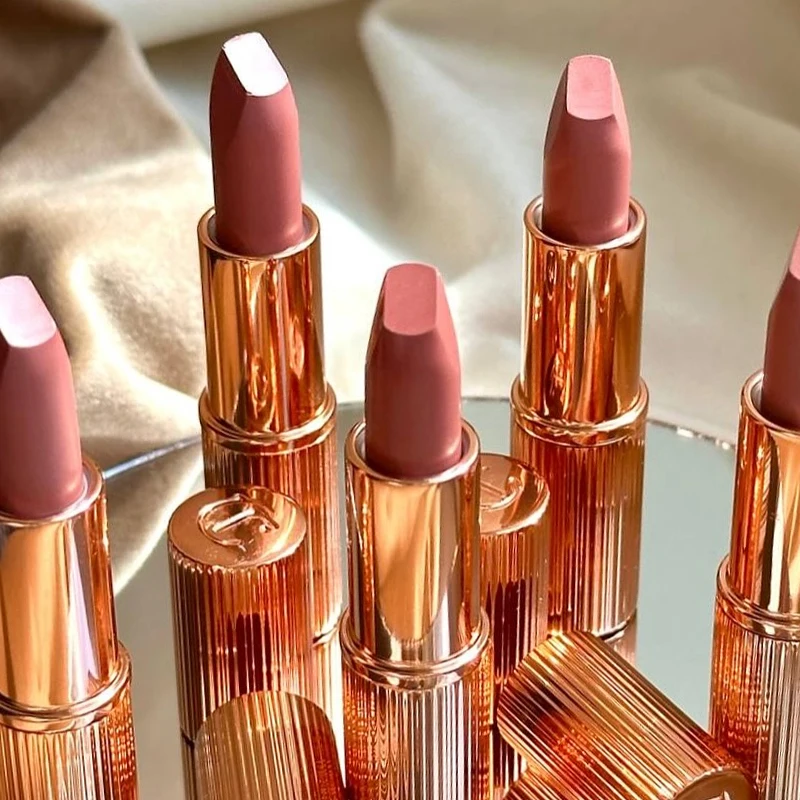 New Arrival Heart-Shaped Pink Diamond Lipstick & Silky Smooth Blush Stick Set