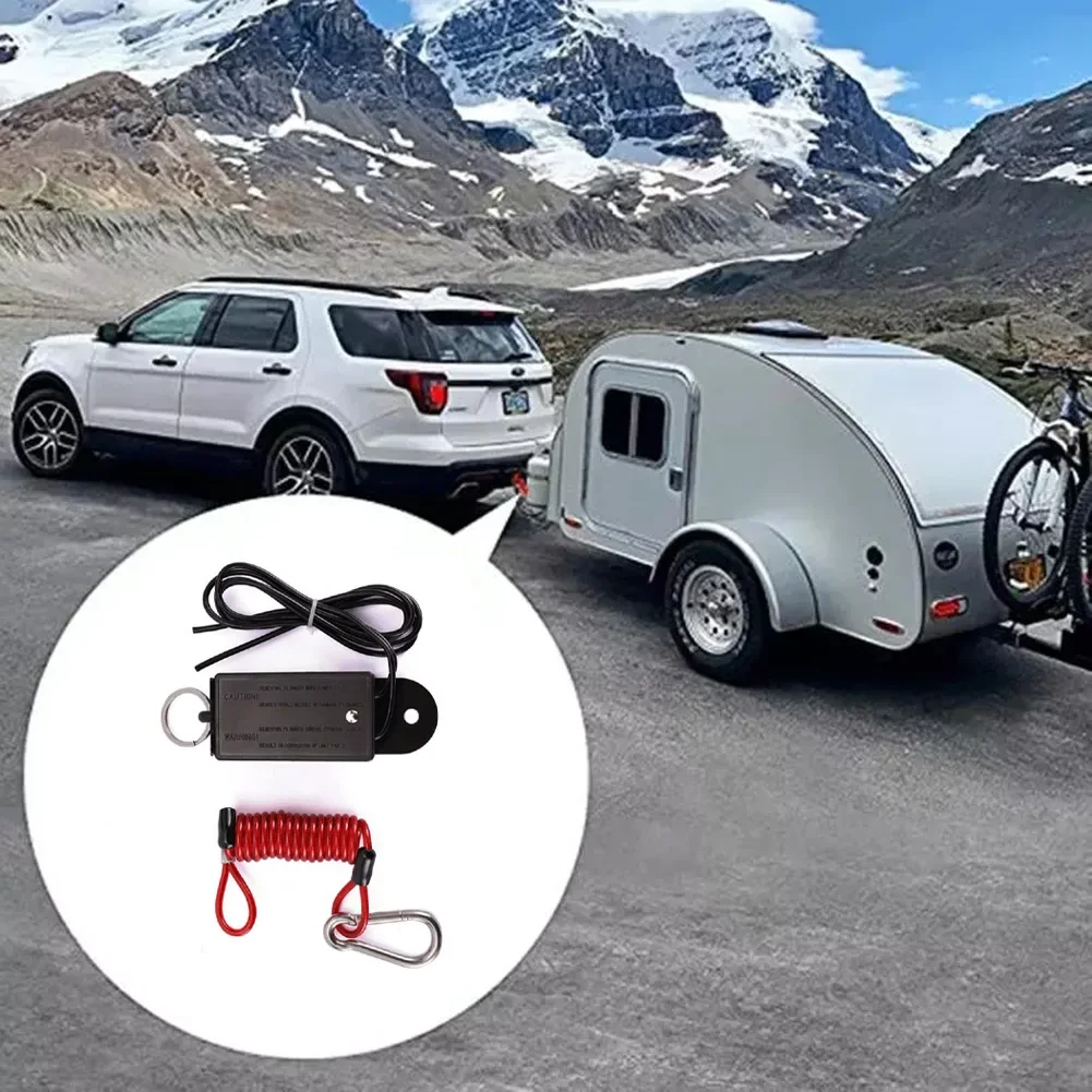 Car Trailer Safety Electric Breakaway Brake Away Switch For Boat Caravan Camper Part Trailer Cable Safety Breakaway Cable