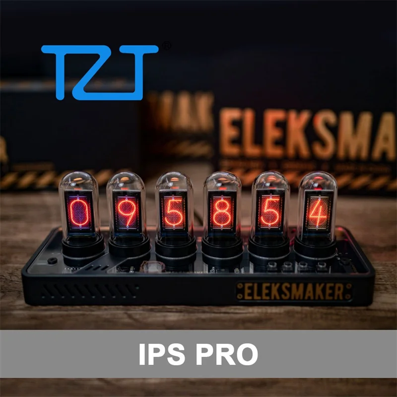 Orologio Digitale Tzt Ips Pro Rgb Con 6 Numeri Nixie Electronic Rgb Light Table Retro Glow Tube Per Elekslaker