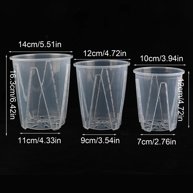 Large Capacity Transparent Cylindrical Plant Holder – Durable, Thickened, Anti-Deformation Design