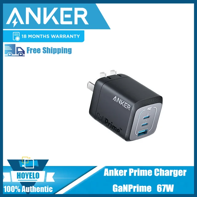 Anker Prime 100W GaN Wall Charger (3 Ports) - Anker US