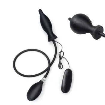 BDSM Vibrator Inflatable Steel Ball Huge Butt Plug Anal Plug Vagina Anus Expansion Prostate Massager Sex Toys For Woman Men Gay 4