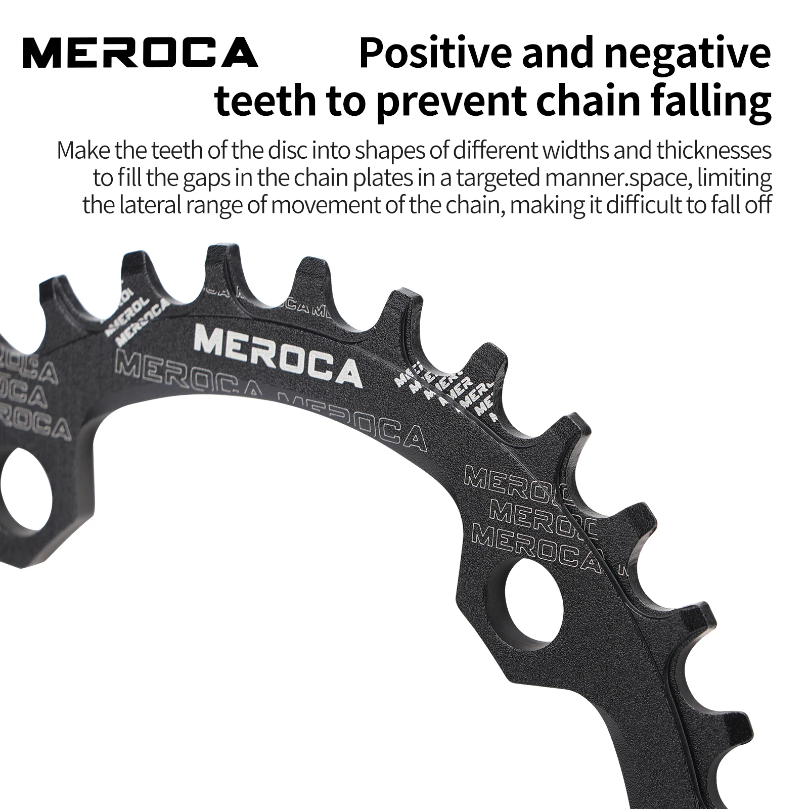 Bike Chainring MEROCA 104BCD MTB Round Narrow Wide Ultralight Mountain Bike 32T 34T 36T 38T Bicycle Crankset Tooth