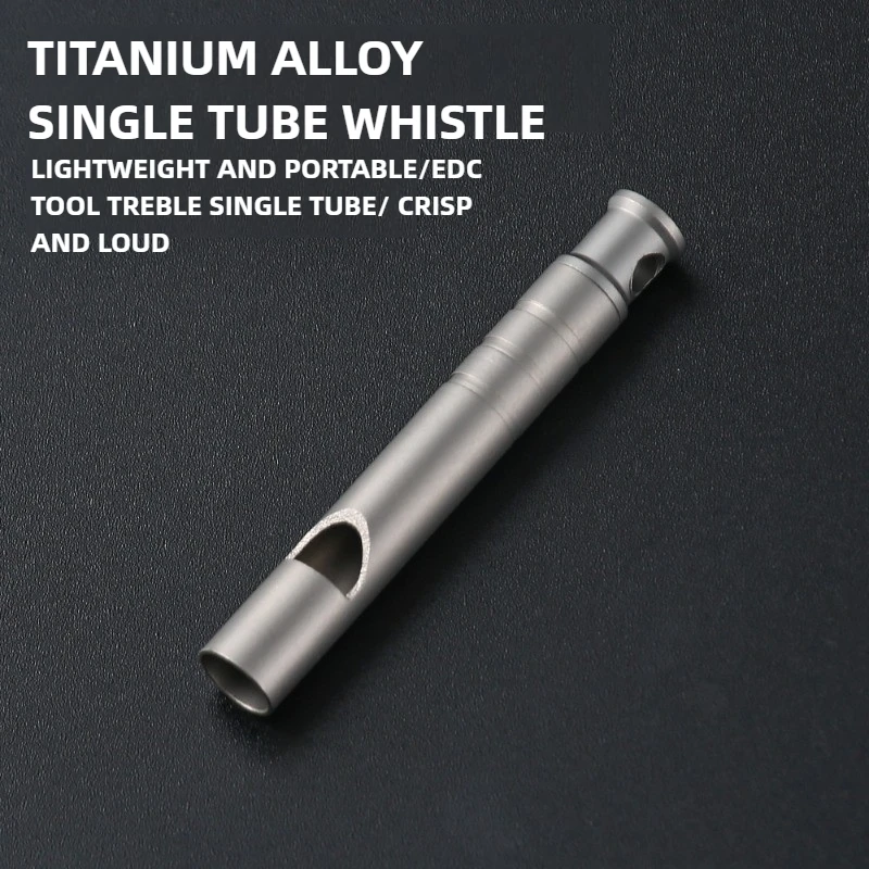 Survival Whistle Outdoor Aluminum Alloy Emergency Whistle Survival Safety Mini Whistle EDC Whistle Necklace Hiking Camping Travel Survival