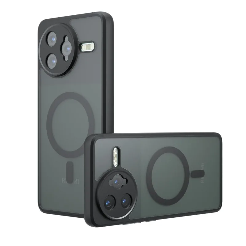 Magnetic Matte Frosted Back Cover with Wireless Charging Compatibility