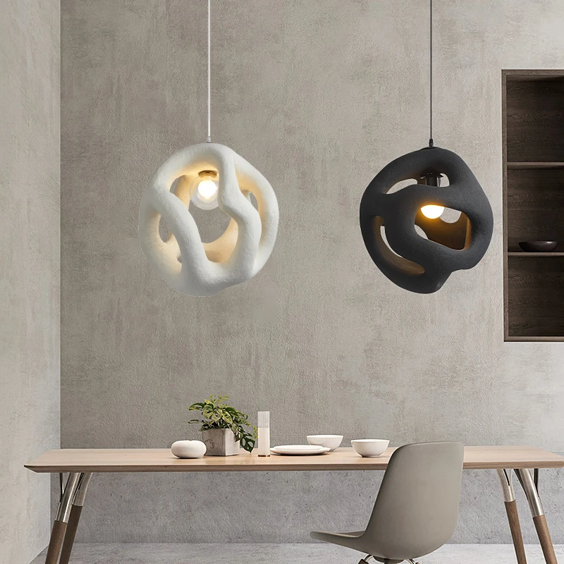 

Nordic Creative Design Wabi-Sabi Led Pendant Lights Lustre Restaurant Bar Home Decor Bedroom Dining Room Hanging Lamp Fixture