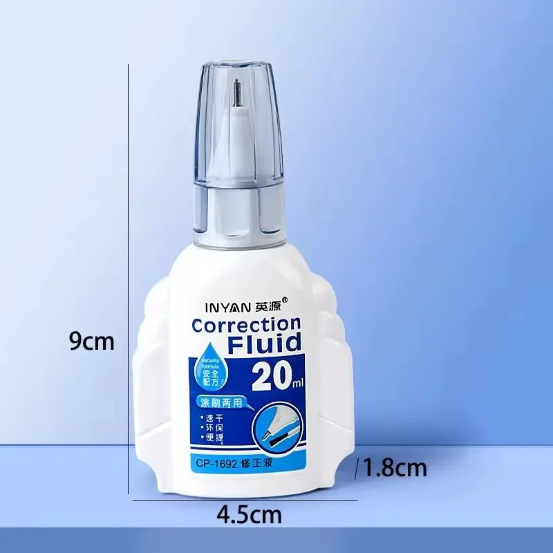 Quick Drying Correction Fluid Bulk White Out Masking Liquid for Students Office School Supplies Fast Dry Opaque Stationery Bottl