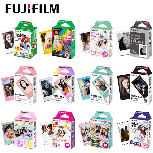 Fujifilm — Cadre Photo Instax Mini, 10-100 Feuilles De Papier Photo, Pour Instax  Mini 11 9 70 90 - Pellicule - AliExpress