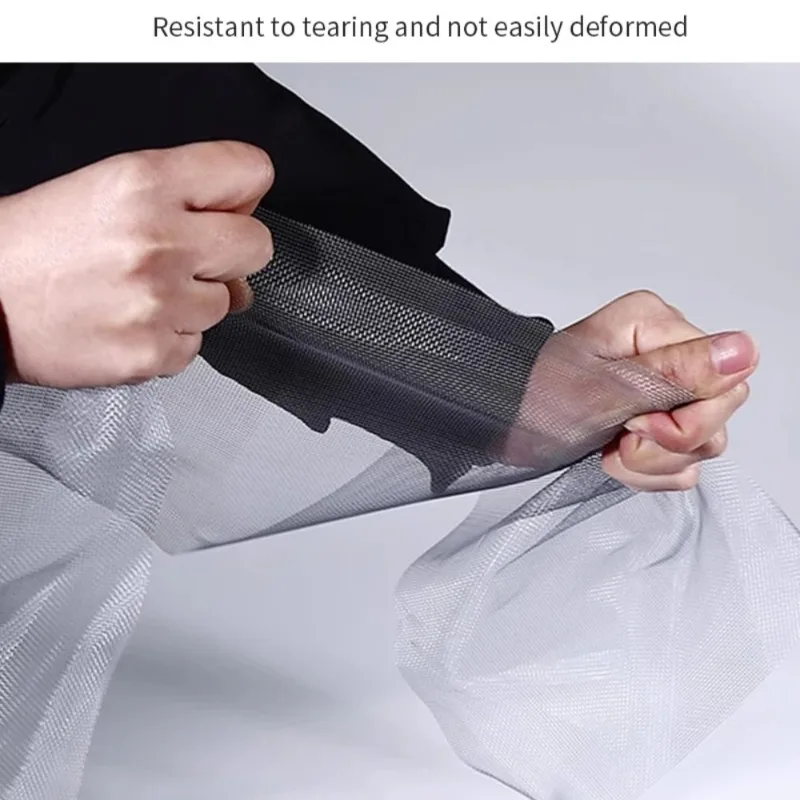 여름용 U자형 지퍼형 스크린 창문, 창문용 자가 접착식 재사용 가능 모기장, 모기 방지 창문 스크린, 튤
