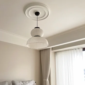 White PU lamp panel imitation gypsum resin PVC polyurethane construction home decoration decoration material disc foam