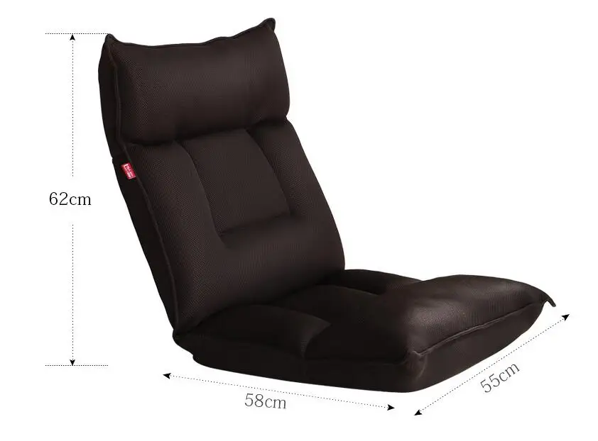 Floor Chair Folding Adjustable Gaming Couch with Backrest Lazy Lounge Sofa Bed Home Lunch Break Home Living Room Furniture Chair