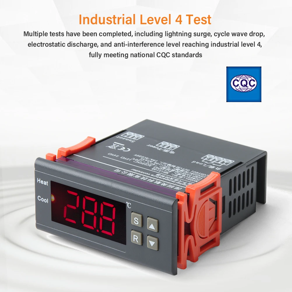 Digital Temperature Controller -40 to 120 Degrees Alarm Function Electronic Ther