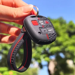Premium Leather Keychain Fob Cover and Cap (Type C)