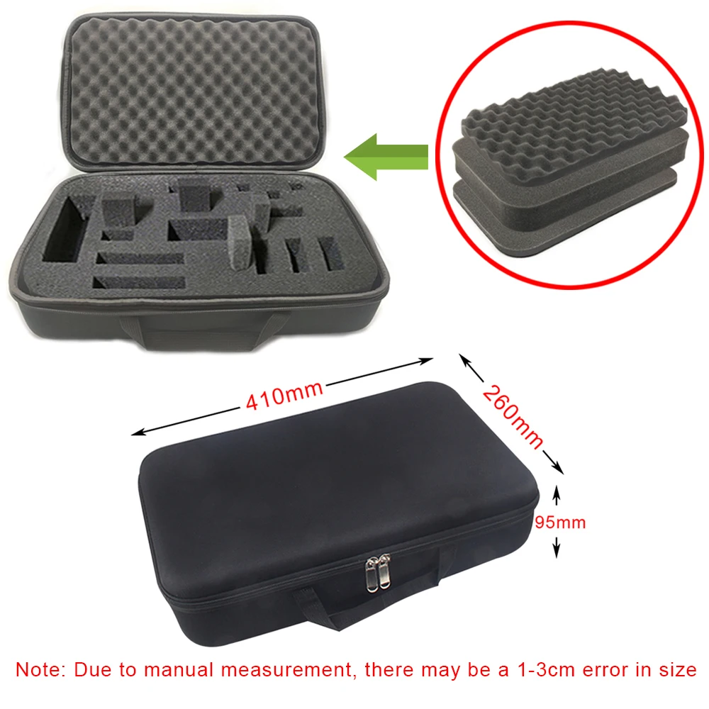 Durable Shockproof Tool Storage Case with Zipper Closure