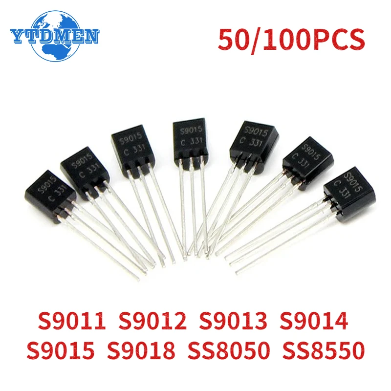 BJT Transistor Transistors Kit Triac Transistor 50/100pcs Transistor TO-92