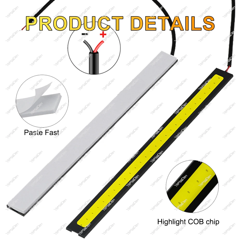 6/10 PCS 17CM LED COB ���� 12V 7000K DRL �ڵ��� ��Ÿ�ϸ� ��Ʈ�� ��� COB LED �۾� ���� ���� �ְ� ���� ����Ʈ ȭ��Ʈ