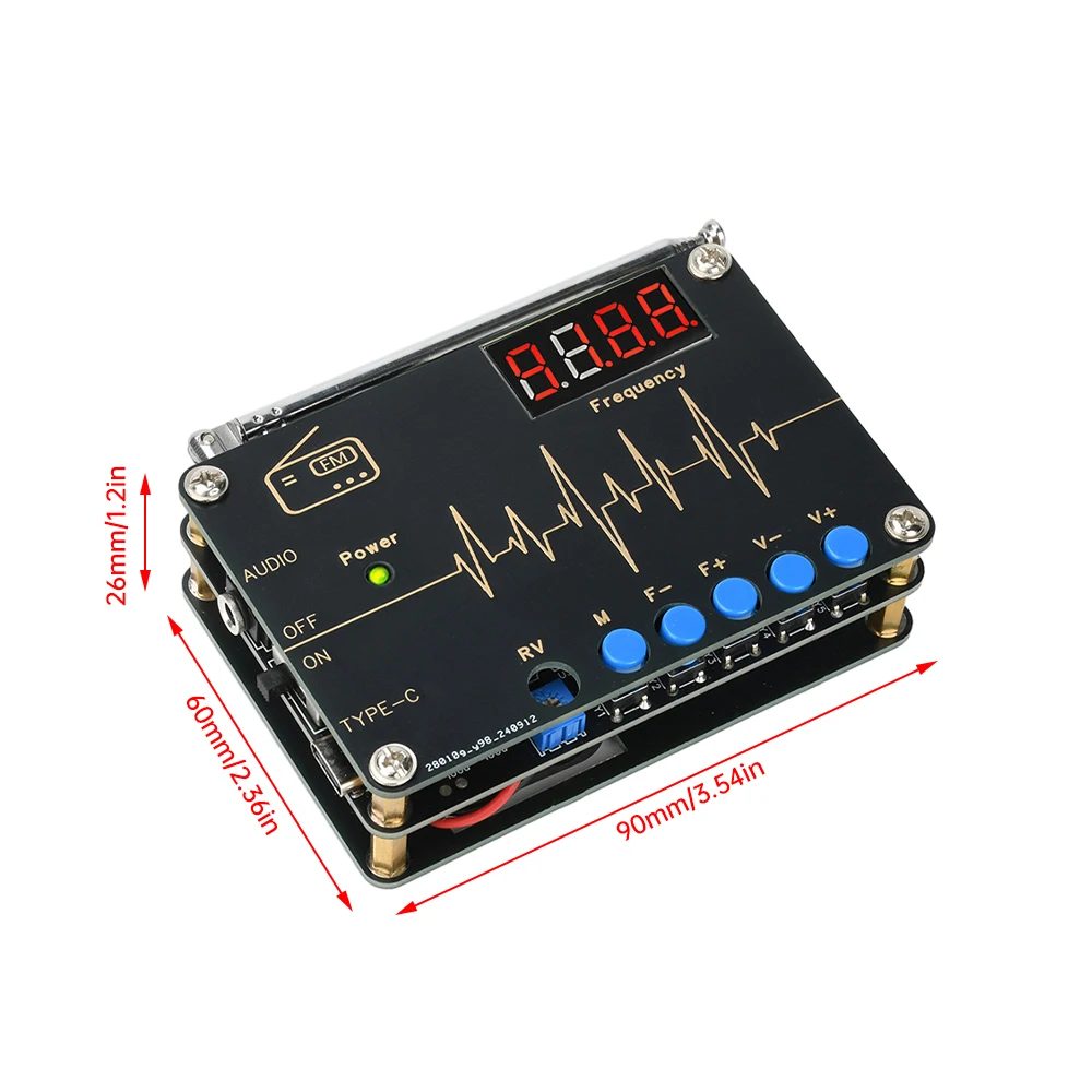 DC 5V RDA5807M 라디오 키트 FM 전자 제조 전체 주파수 납땜 어셈블리 DIY 느슨한 부품 유형 C ?
