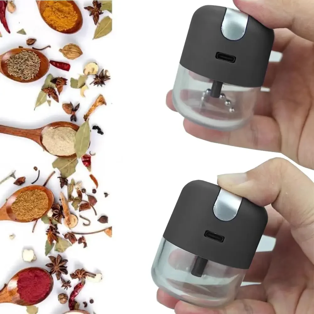 Portable Electric Tobacco Grinder USB Charging High Speed Rotating Blade/Chain Dry Herb Grinders Smoking Accessories herb grinder,tobacco grinder,smoking accessories,tobacco smoking accessories