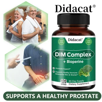 9112-eb1f89.jpg DIM Complex, Black Pepper Extract, Prostate Health Support, Balances Male and Female Hormone Levels, 120 Capsules