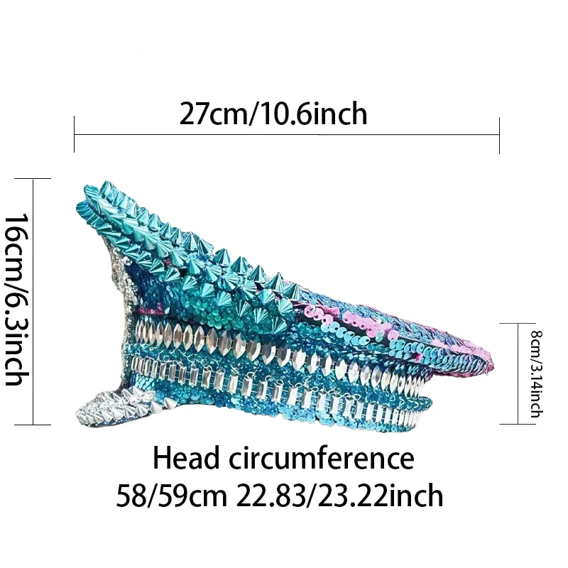 Bling Captain Hat Rhinestone Captains Hat for Men Steampunk Burning Man Military Cap gorras para hombres gorra militar