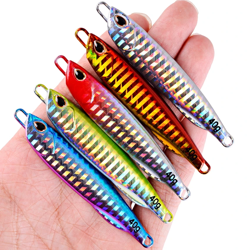 6pc/lot Metal Jigs Fishing Lures Weights 50g 60g Sinking Trolling Hard Bait  Bass Fishing Tackle Trout Jigging Lure Jig Saltwater