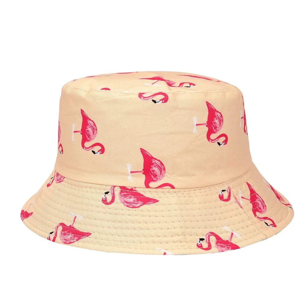 Panama Bucket Hat Men Women Summer Bucket Cap Flamingo Hat Bob Hip Hop Fishing Fisherman fisherman hat bucket hats sun hats sunscreen hats sun hat