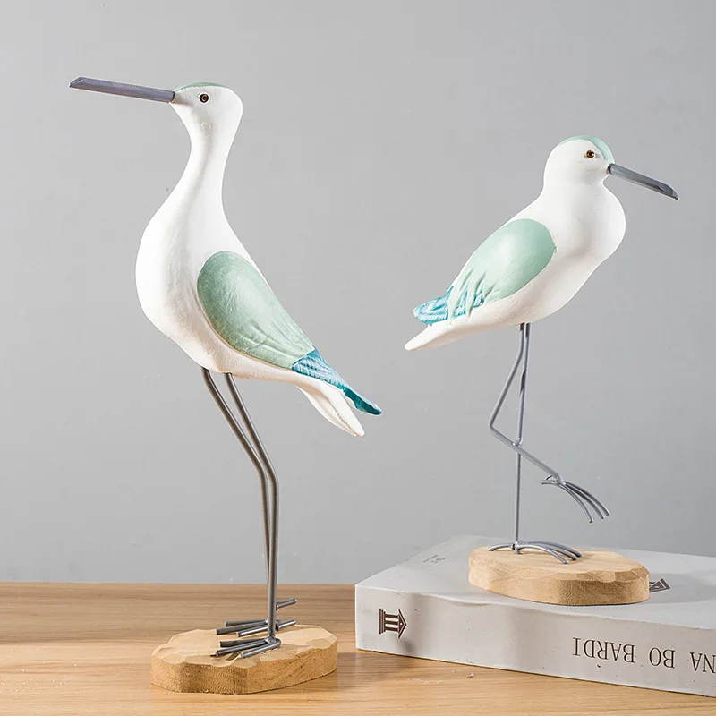 

Mediterranean Ocean Style Seagull Seabird Children's Room Model Room TV Cabinet Home Partition Decorative Ornaments Gift