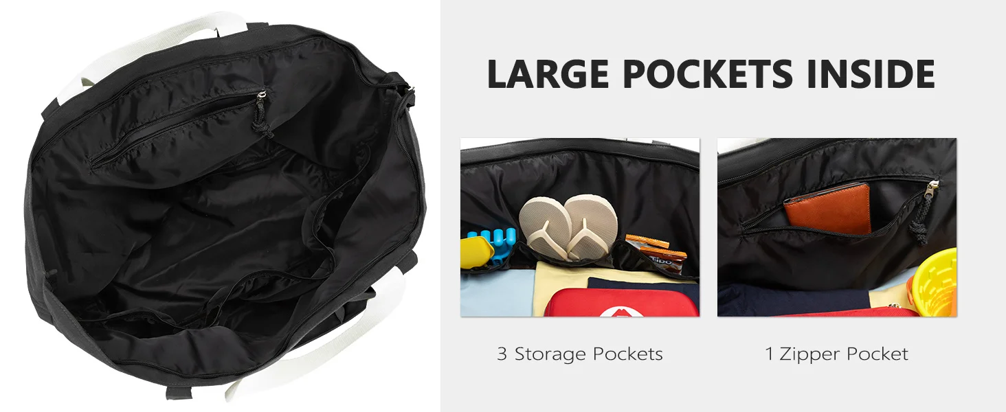 tote bag with pockets