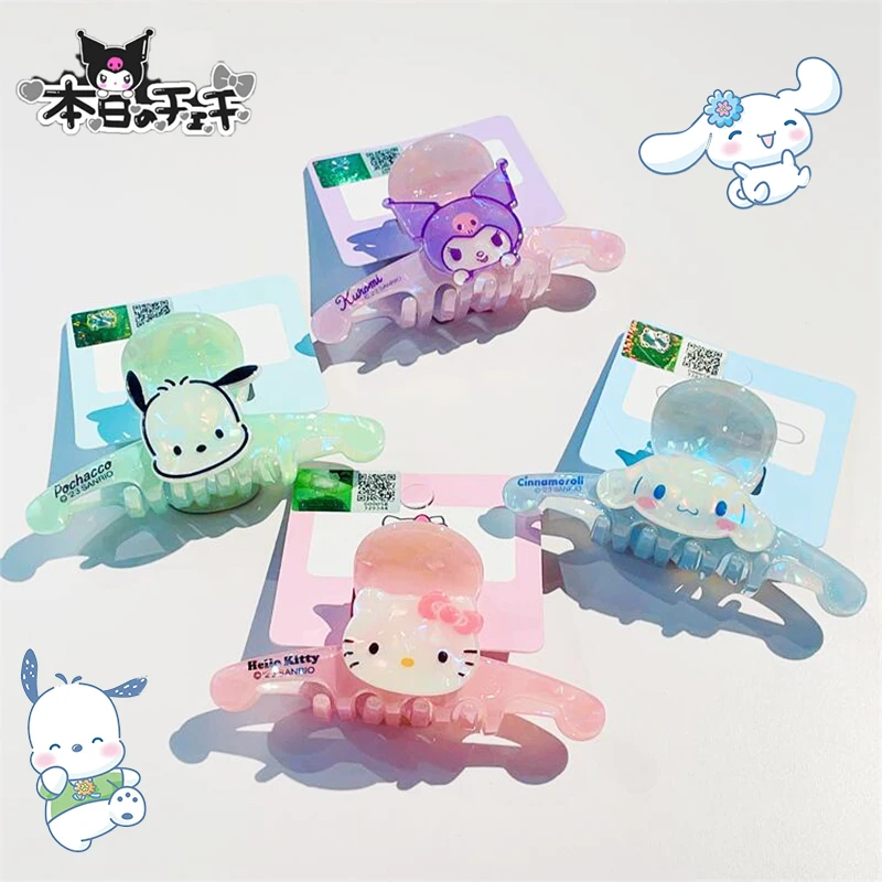 

Sanrio Children Hair Clip Kuromi Cartoon Kawaii Cute Anime Students Hair Decoration Hair Accessories Property Toys Girls Gifts