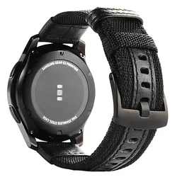 Durable Nylon Bracelet Wristband for 22mm (Black)