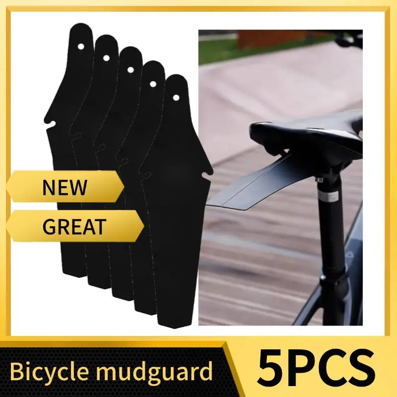 5PCS 13in Bicycle Mudguard MTB Saddle Rear Plastic Saver Quick Release Equipment Cycling Outdoor Bike Ass Accessories