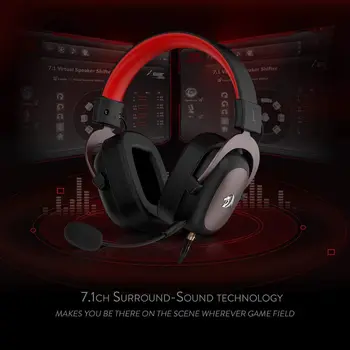 Redragon H510 Zeus Wired Gaming Headset - 7.1 Surround Sound - Memory Foam Ear Pads - 53MM Drivers Detachable Microphone 3