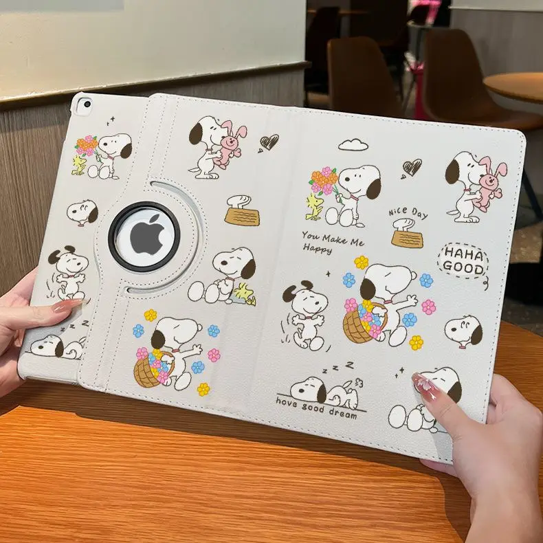 

Защитный чехол для Ipad с мультяшным принтом Snoopy, чехол с рисунком аниме, Ipad 9/10 поколения, Ipad Pro Air5/4, защита от падения 360