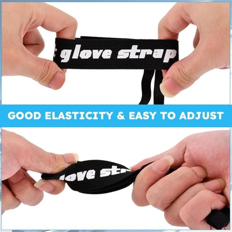 Elastic Wrist Straps for Ski and Snowboard Gloves Adjustable Ski Glove Lead for Men and Women Sport Skiing Glove Safet-y Strap 4