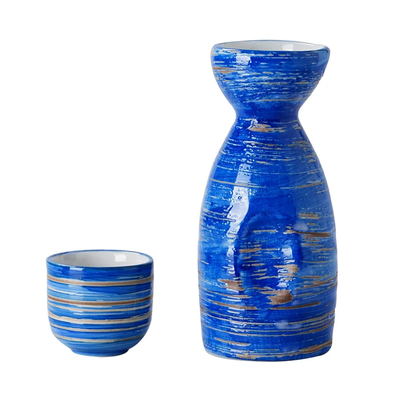 Japanese Bar Sets Ceramic Wine Set Sake Cup Flask Sprinkler Soju Bottle Cup For Restaurant Home Bar Supplies Accessories Gifts