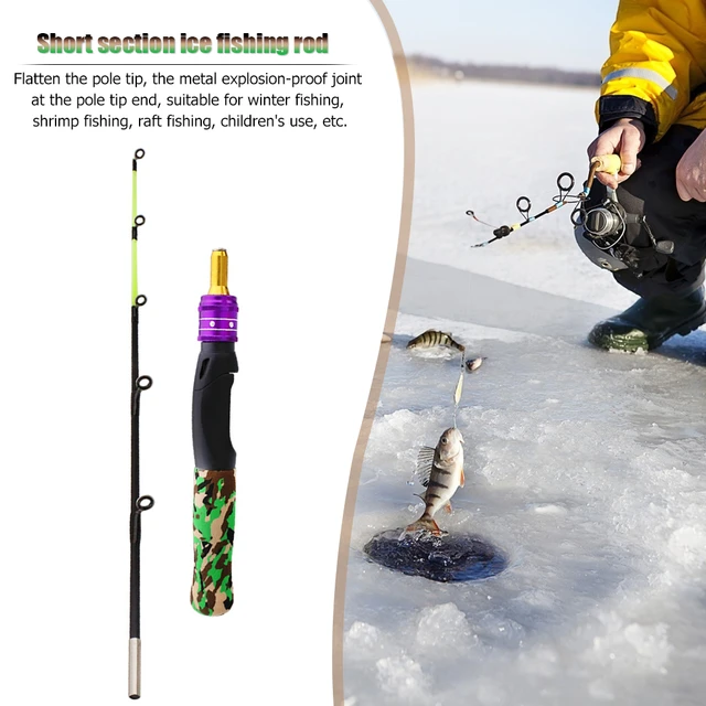 61cm Ice Fishing Rod Portable Lightweight Winter Ice Fishing Rod Spinning Ice  Fishing Pole Tackle Pesca Free shipping - AliExpress