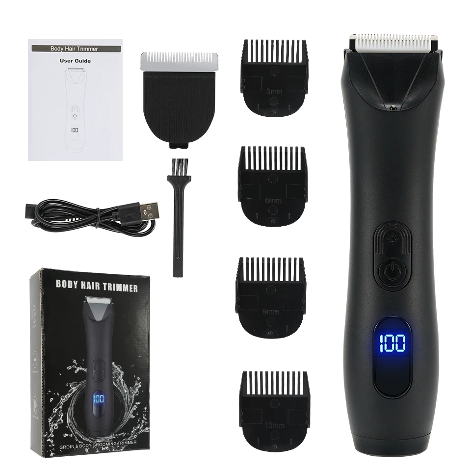 Men's Hair Removal Intimate Areas Places Part Haircut Rasor Wet Dry Clippers Pubic Armpit Body