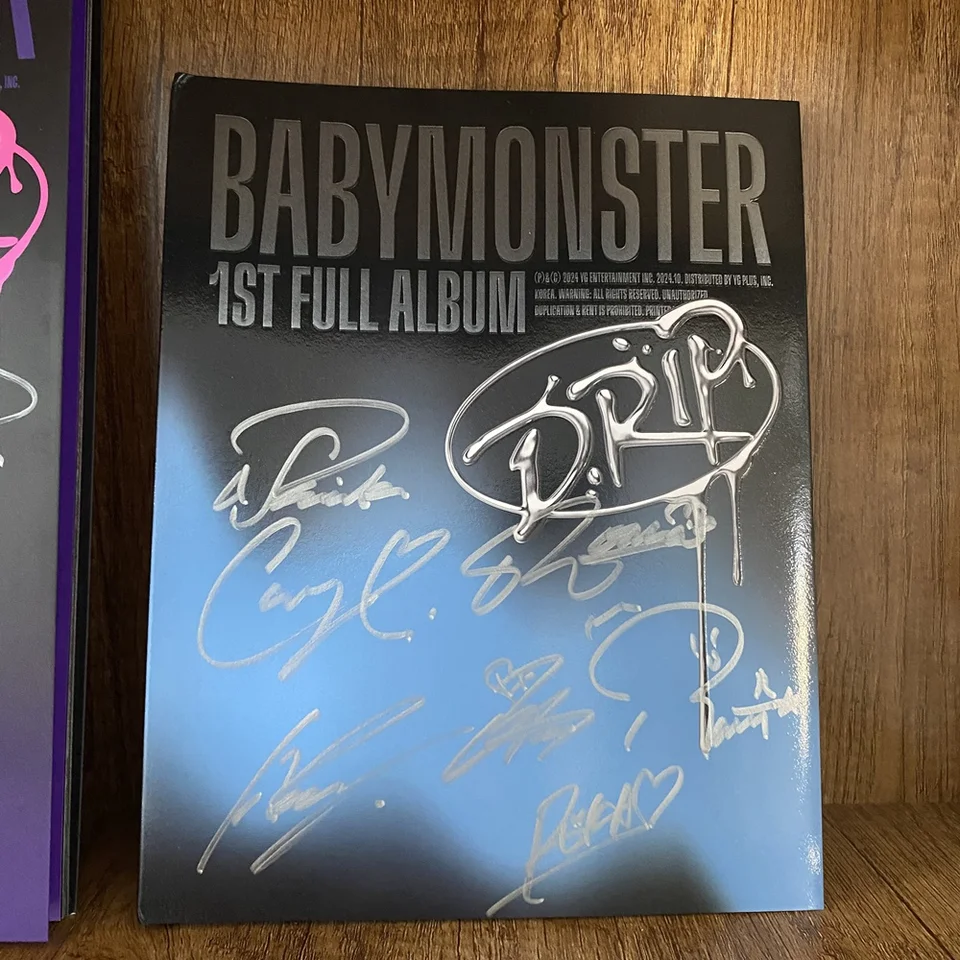 BABYMONSTER Autographed Signed 1ST Full Album Drip CD K-POP