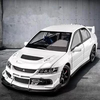 1:32 Mitsubishi Lancer Evolution EVO IX 9 Alloy Sports Car Model Diecasts Metal Racing Vehicles Car Model Sound Light Kids Gifts 1