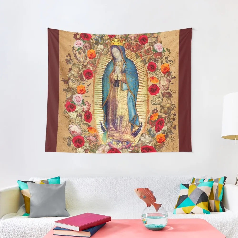 

Our Lady of Guadalupe Virgin Mary Catholic Mexico Poster Tapestry Aesthetic Tapestry