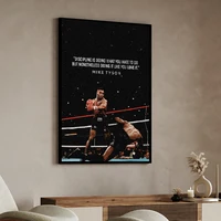 ⁦لوح جدارية كانفاس تحفيزية لنجوم الفنون القتالية والملاكمة | UFC & Boxing Motivational Canvas Wall Art Print Poster⁩ - الصورة ⁦4⁩