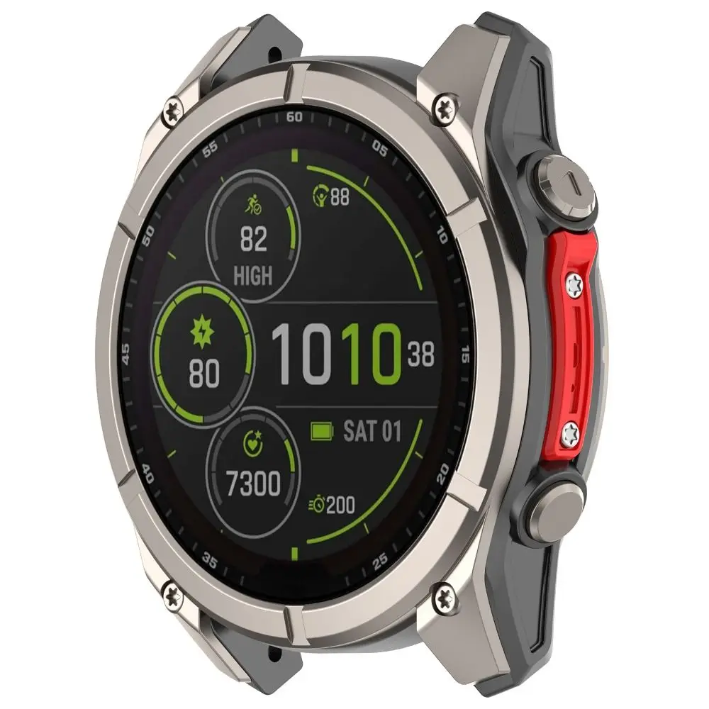 Ersatz-Uhren-Stoßschutzstreifen, dekorativer Anti-Kollisionsstreifen aus Metall, leicht, für Garmin Fenix ​​8/Tactix 8/Quatix 8/Fenix ​​8Pro – Detail 5