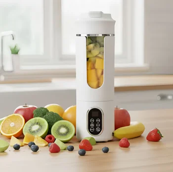 New 530ml Portable Juicer Wireless USB Charging Crushed Ice Electric Juicing 12 Blade 4 Gears 7.4V Mini Fresh Juice Blender 1