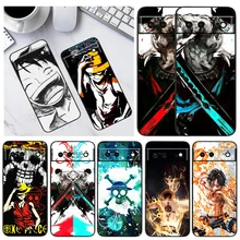 

Anime One Piece For Google Pixel 6 Pro 6A 5A 5 4 4A XL 5G Black Phone Case Shockproof Shell Soft Fundas Coque Capa