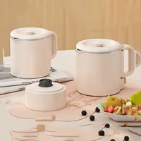 Electric Kettle 1PC Outdoor Mini 800ML Double Layer 304 Stainless Steel Foldable Home Portable Water Kettle 2